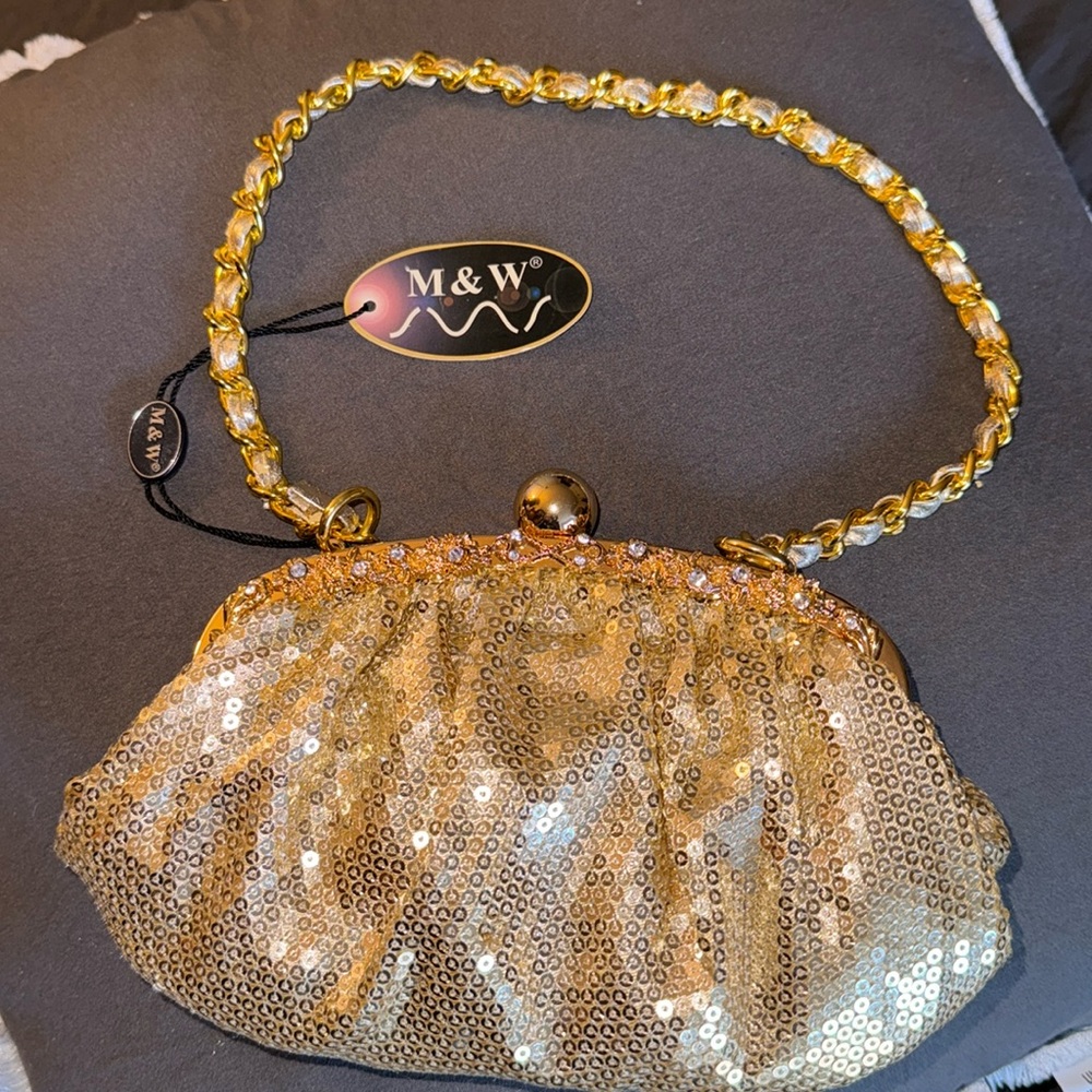 Gold Clutch Bag